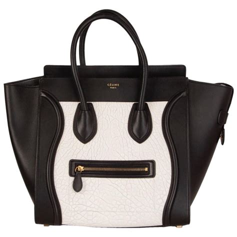 black and white celine bag|Celine handbags black.